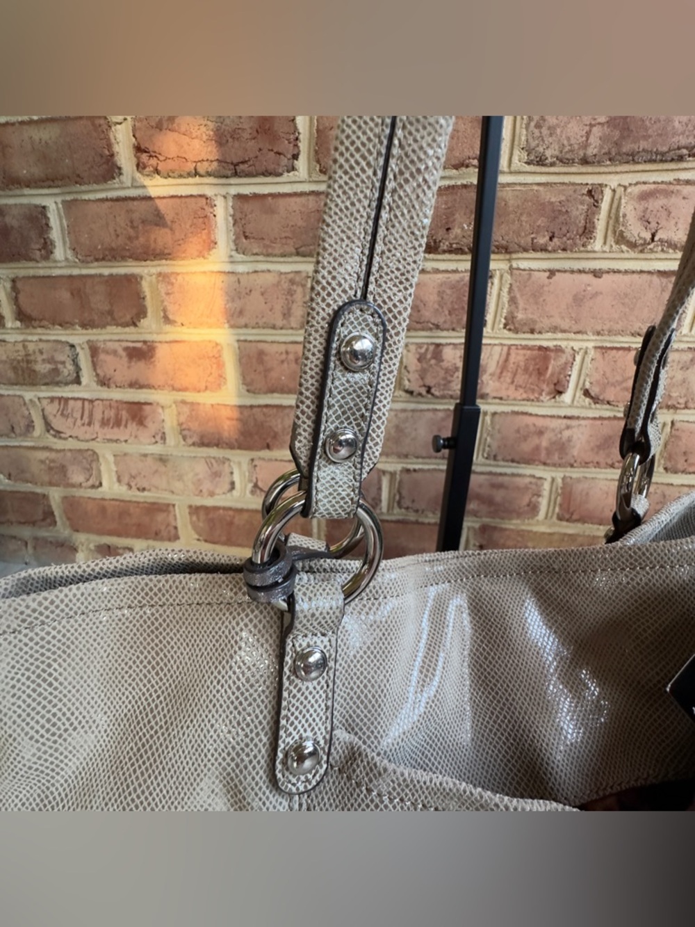B. Makowsky Snakeskin Women’s Leather Shoulder Bag NWT - Picture 3 of 8